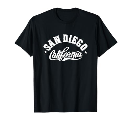 San Diego - California - Diseño clásico de estilo desgastado Camiseta