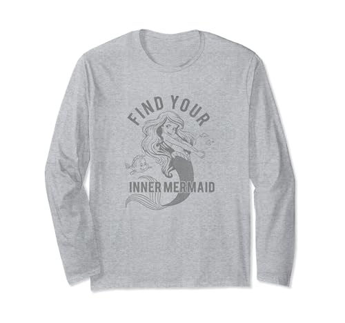 T-shirt Ariel Disney manches longues coupe confortable pour fans de sirènes