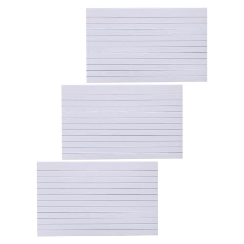 Tarjetas de estudio portátiles para repasar exámenes en cualquier lugar, papel con rayas