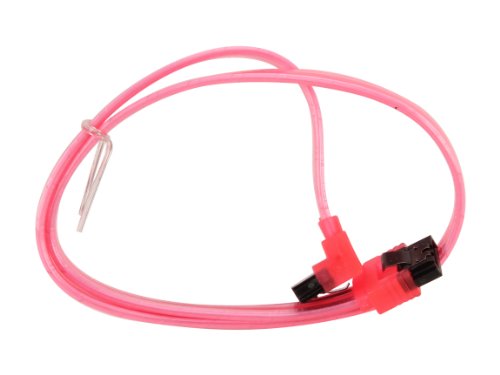 Cable SATA 18 pulgadas con bloqueo, rojo miniatura 2