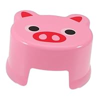 ETHZZLE Cartoon Frog Pig Step Stool for Kids Non-Slip Plastic Bathroom Stool Low Portable Chair Creative Design for Toddler Use for Home and Bathroom