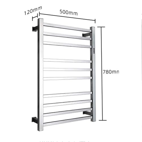 Sèche-serviette électrique 10 barres mural avec prise pour chambre et hôtel