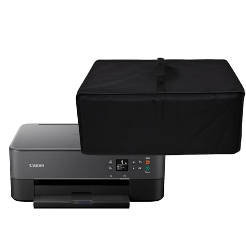 CouldyCasi Printer Cover Case for Canon PIXMA TS6420a/TS7720, Heavy Duty, Waterproof, Dust Resistant, Black
