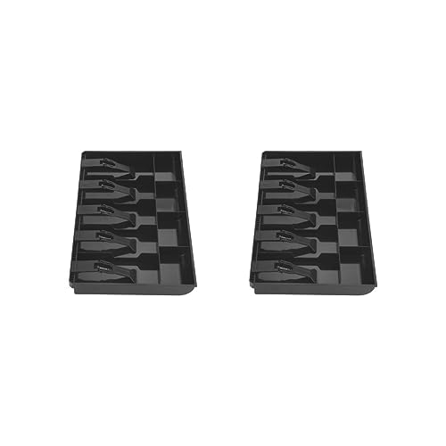 Plateaux amovibles pour caisse enregistreuse : lot de 2 tiroirs de rechange pour monnaie