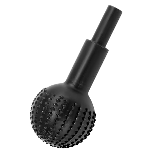 QWORK® Holzfräser für Bohrmaschine, 40 mm Durchmesser Sphärische Holzschnitzwerkzeuge, 45# Stah,Griff 10 mm