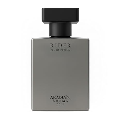 Image of Arabian Aroma Rider Eau de Parfum, Fresh Bergamot, Leather & Vetiver Long Lasting Modern Perfume, 50ml