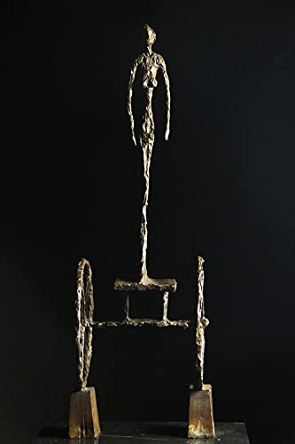 Amazon.co.jp: 大型ブロンズ像 Le Chariot 荷車 ジャコメッティ48cm