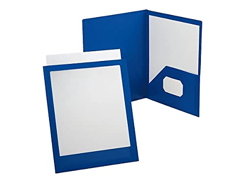 Oxford 853986 Oxford Viewfolio Twin Presentation Folder Blue (Oxf 57441) #TOP20