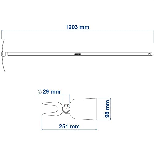 Tramontina, Sacho Duas Pontas, Cabo De Madeira 120 Cm