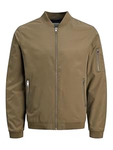 JACK & JONES Herren JJERUSH Bomber NOOS 12165203,Dusky Green,L