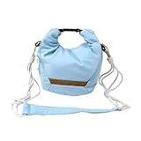 AsrMyjcx カメラスリングバッグ、ハンドバッグ、コンパクト、調節可能なストラップ付き写真ケース、ソフトスモールDSLRショルダーバッグポーチ、写真撮影用アーバン, 青