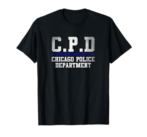 シカゴ ポリス デパート Tシャツ 細いブルーライン C.P.D Tシャツ