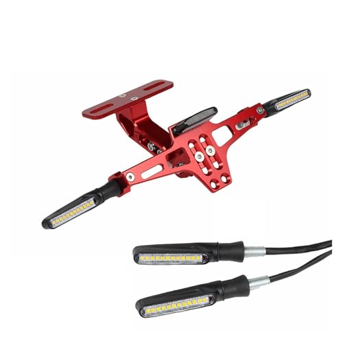 �I�[�g�o�C�i���o�[�v���[�g�z���_�[ �ɓK������MT-07 ���� MT-09 MT10 MT01 �I�[�g�o�C���A�i���o�[�v���[�g�z���_�[�u���P�b�g�^�[���V�O�i�����C�g�T�|�[�g(Red 4lights)