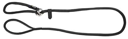 Laisse avec Collier Intégré Roma Kerbl Noire 170cm pour Chien