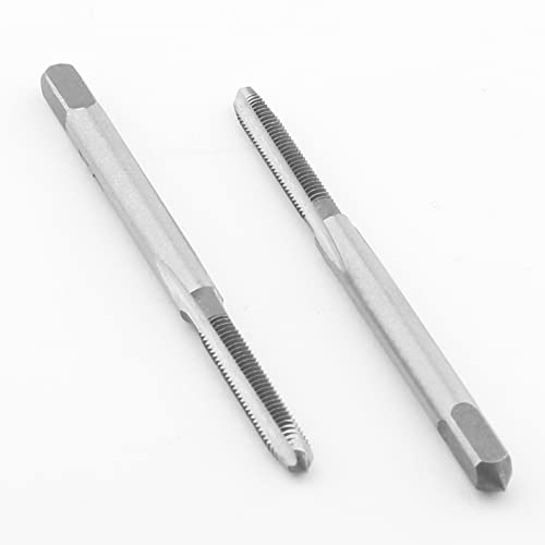 Image of 2pcs M3x0.5 Machine Tap, M3 Metric Thread Tap HSS Thread Tapping Tool, 3 Straight Flutes Thread Milling Taps (M3 x 0.5)
