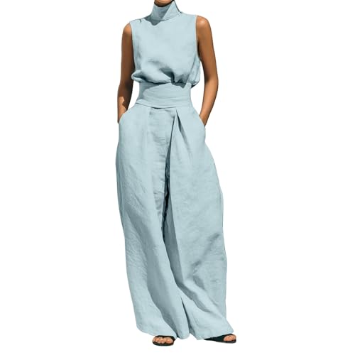 Tenue d'été en lin pour femme chic idéale pour le bureau et les vacances