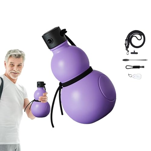 Gourde bouteille d'eau de sport nomade bouchon étanche pendentif vin calebasse - 2