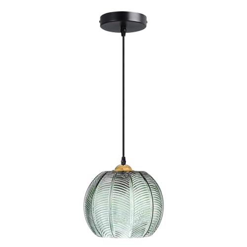 Lustre en verre anti-éblouissement suspension circulaire réglable