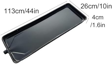 48" Air Conditioner Drip Pan - Condensate Drain Tray with Drain Hole for Mini Split Units & Heat Pumps, Essential AC Accessory to Prevent Water Damage
