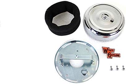 7" Round Air Cleaner Kit with Chrome Cover, Fit FLH 2008-UP