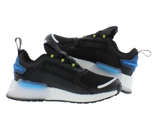 adidas NMD_V3 Boys Shoes Size 5.5, Color: Black/Blue/Grey-Black4