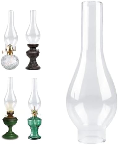 Verre Pour Lampe à Pétrole Unomor Lampe à Huile Cheminée Kérosène Abat- Jour En Verre Couvercle De Verre De Lampe à Pétrole
