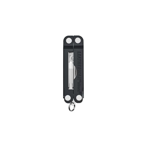 Image of LEATHERMAN Micra Keychain Multi-Tool, Grooming Tools, Mini Knife, Jet Black