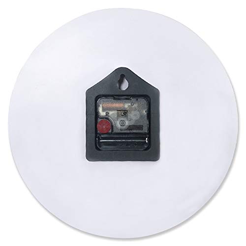 YESOF66 10 inch Round PVC Wall Clock, Silent Non-Ticking Battery Operated Clock, Nautical Navy Blue Anchor White Background Desk Clock for Home,Office,School,Kitchen - Image 6