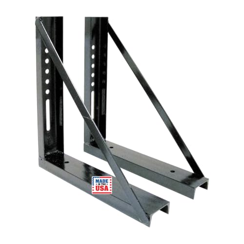 Image of Buyers Products 1701005 Underbody Truck Box Brackets 18 x 18 In Black