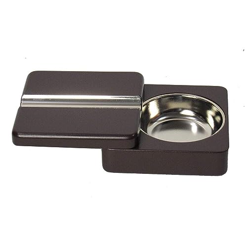 Cinzeiro para Charuto Giratório Marrom Escuro para 1