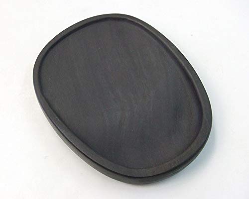 Amazon | 端渓 新坑仔岩 蛋型淌池硯 4吋 硯石 | 硯 | 文房具