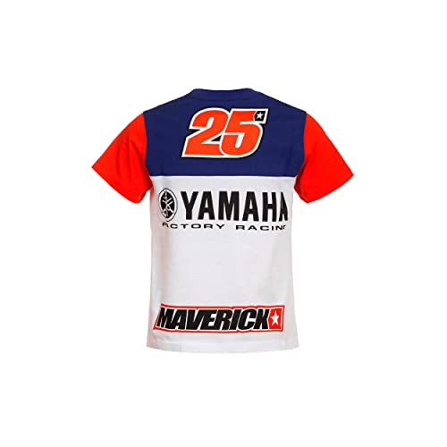Maverick Vinales Yamaha Vinales Camiseta, Niños, Multicolor, 5/6
