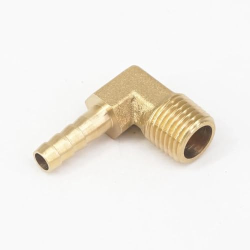 Coude en laiton raccord 6mm coupleur connecteur 1/4 pouce raccordement tuyau eau gaz 2 unités