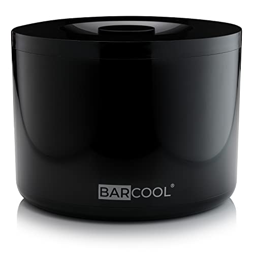 Barcool Ice Bucket with Lid and Ice Tongs | 10 Litre | Round & Double Walled Insulation | Perfect for Home Bars, Pubs, Restaurants, BBQs and Picnics (Black) - Image 3