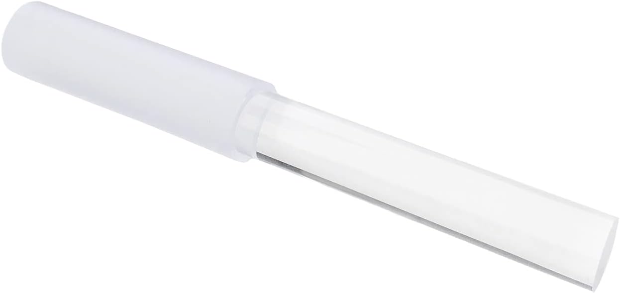 Singing Bowl Mallet Clear Acrylic Base Silicone Rubber Striker Mallet for Playing Quartz Crystal Singing Bowl with Bundle Pocket(Clear)