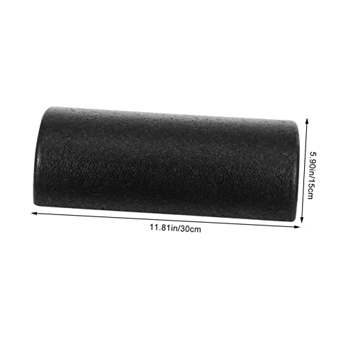 BESPORTBLE Half Yoga Roller para recuperación muscular, herramienta de masaje de espuma y sin olor para entrenamiento de yoga y fitness Negro miniatura 2