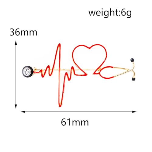 Image of Uterus Pin Medical Obgyn Pins Stethoscope Brooch Medicine Symbol Lung Brooch for Gynecologist Medical Doctors Nurse Gifts Jewelry