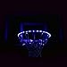 GlowCity Light Up LED Rim Kit with LED Basketball Included - Blue, Size 7 Basketball (Official Size)