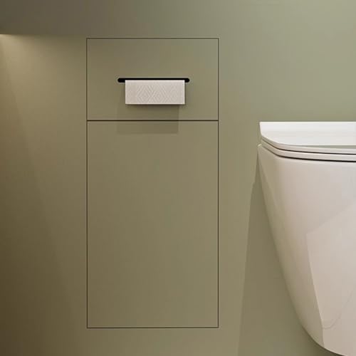 Toilettenpapierhalter Unterputz Verbindbare, Versteckte Duschnische mit Mülleimer, Wandeinbau-Toilettenpapierhalter, Edelstahl-Toilettenpapierrollenspender für Küche und Bad