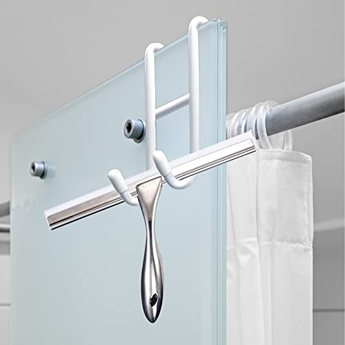 4 Pack Shower Door Hook,White Over The Glass Door Towel Hooks For Bathroom Frameless Glass Shower Door Heavy Duty Rubber Coated Rack Hook For Hanging Towels, Loofah, Squeegee, Robe, Bathing Suits #TOP2