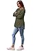 Saloogoe Tunic Sweater for Women Long Sleeve Work Shirts Petite Lounge Tops Winter Clothes Fashion 2025 Army Green S