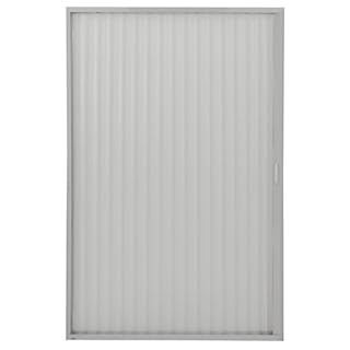 RecPro RV Pleated Folding Shower Door and Frame | Sliding, Retractable, Wrinkle Free | Gray | 36" x 57"