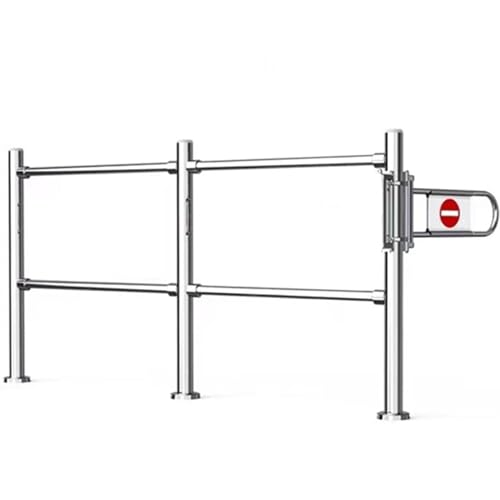 Cancello di sicurezza, a molla, chiusura automatica, in metallo, per supermercati e magazzini, porta unidirezionale, 300 x 100 x 6,3 cm