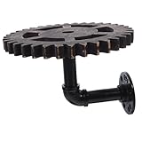 OSALADI Estante Metálico Flotante Estilo Steampunk con Diseño Industrial de...