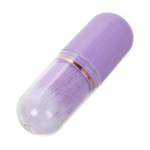 BELLIFFY Brocha de Maquillaje Retráctil Portátil para Polvos y Base Mini Pincel Suave para Rubor y Mejillas Viaje con Funda Herramienta Versátil para Maquillaje Profesional