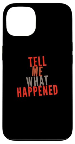 �ʔ������[���A �e�L�X�g Funny People Funny Tell Me What Happened �X�}�z�P�[�X iPhone 13 �p