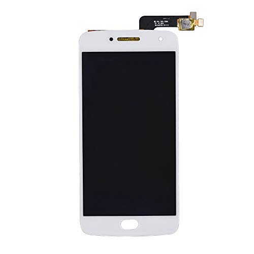 Image of LCD Screen Display with Digitizer Touch Panel Without Bezel Frame Compatible with Motorola Moto G5 Plus XT1684 XT1685 XT1687(White)
