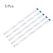 uxcell 5pcs FFC Flexible Flat Cable, 22 Pins 0.5 mm Pitch 250mm FPC FFC Flexible Ribbon Cable for LCD TV Car Audio DVD Player Laptop (B Type)