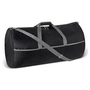 Amazon Essentials Extra Large Foldable Nylon Duffel Bag for Travel/Storage with Zippered Pockets, 32.4″, 150L, 50-LBS Capacity, Black (Previously Amazon Basics)