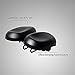 Kqcibz New Noseless Bicycle Seat Comfortable Bicycle Seat for Men Women Ergonomic Soft Double Pad Saddle Cushion, black